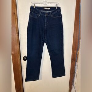 Levi's Women's Dark Blue Straight Jeans